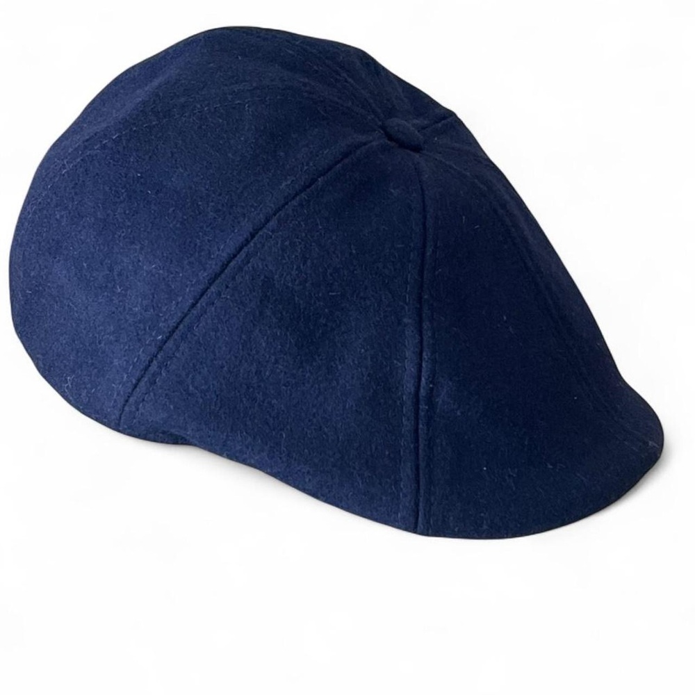 Navy Wool Boston Scally Company Flat Cap 🧢